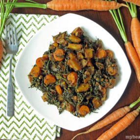 A dish made with carrot tops! Simple & tasty! myheartbeets.com