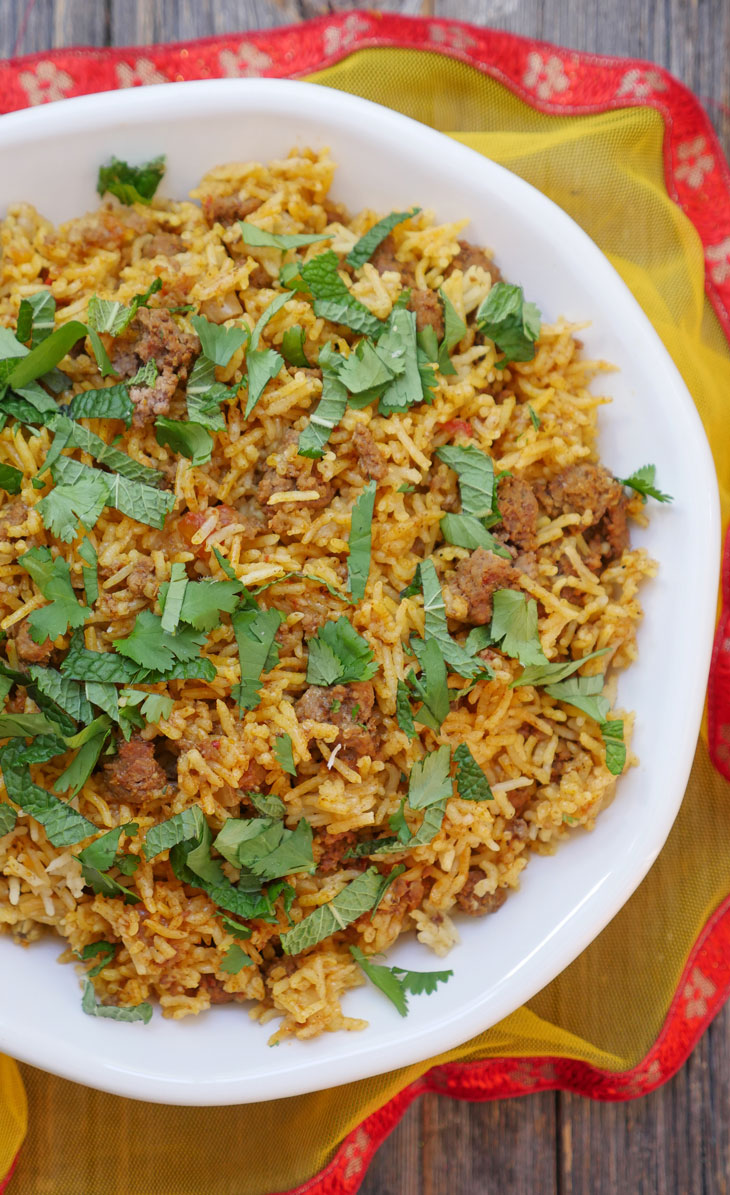 keema biryani instant pot