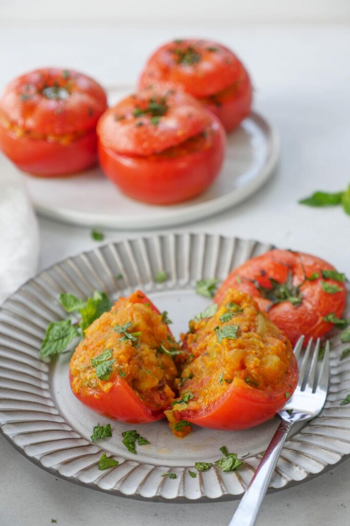 Vegan Stuffed Tomatoes