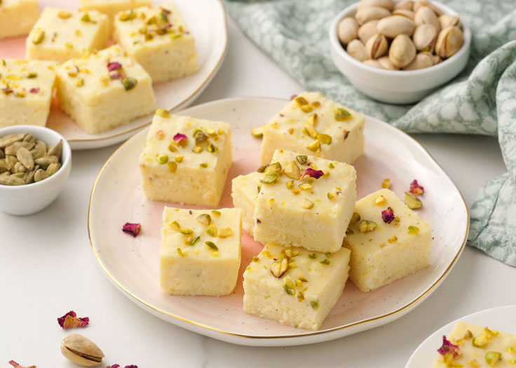 Instant Pot Kalakand (Indian Milk Cake)