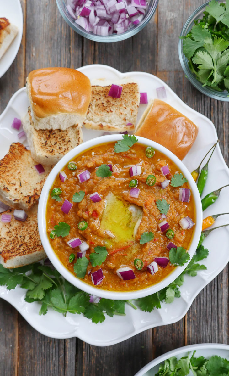 instant pot pav bhaji myheartbeets