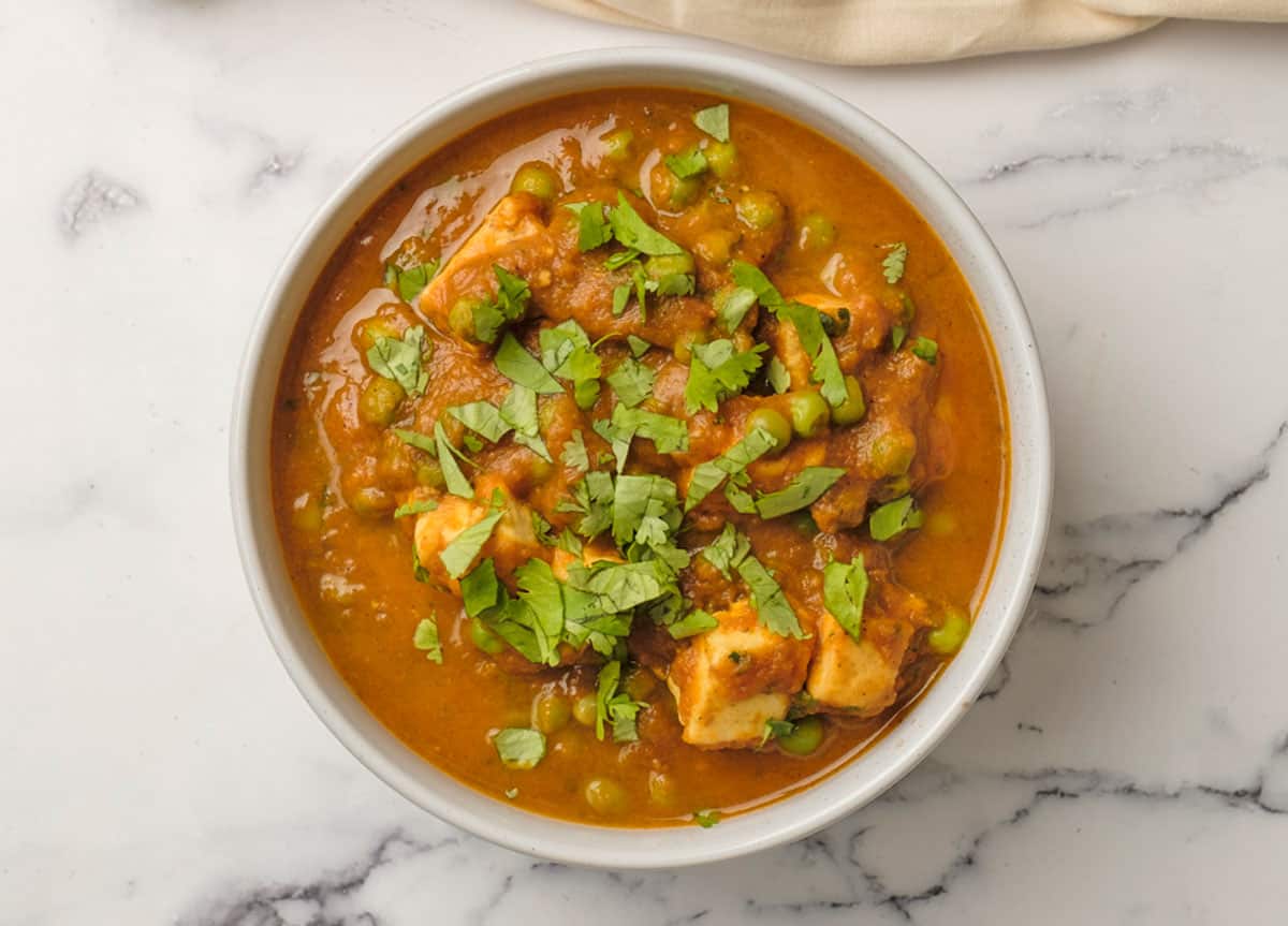 instant pot pumpkin matar paneer