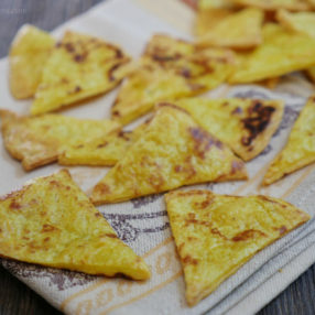 Paleo and Vegan Tortilla Chips by MyHeartBeets.com