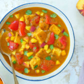 peach paneer curry