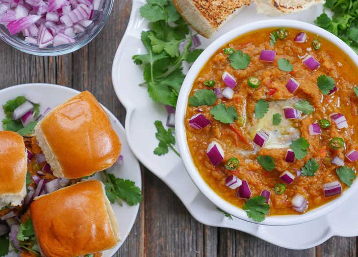 instant pot pav bhaji myheartbeets