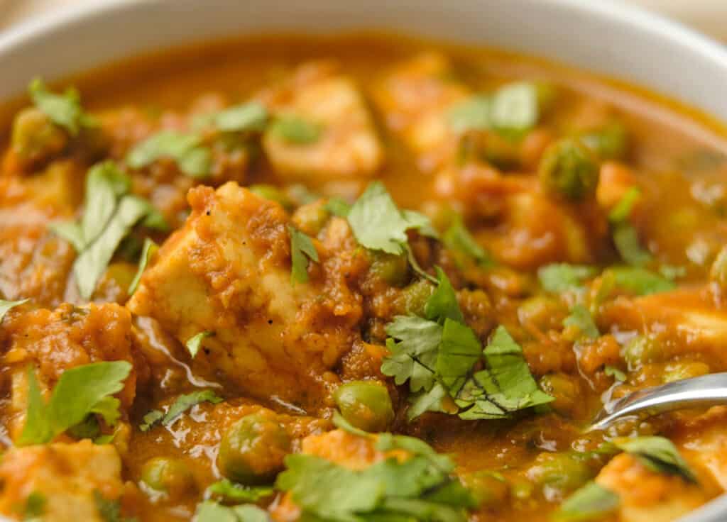 instant pot pumpkin matar paneer