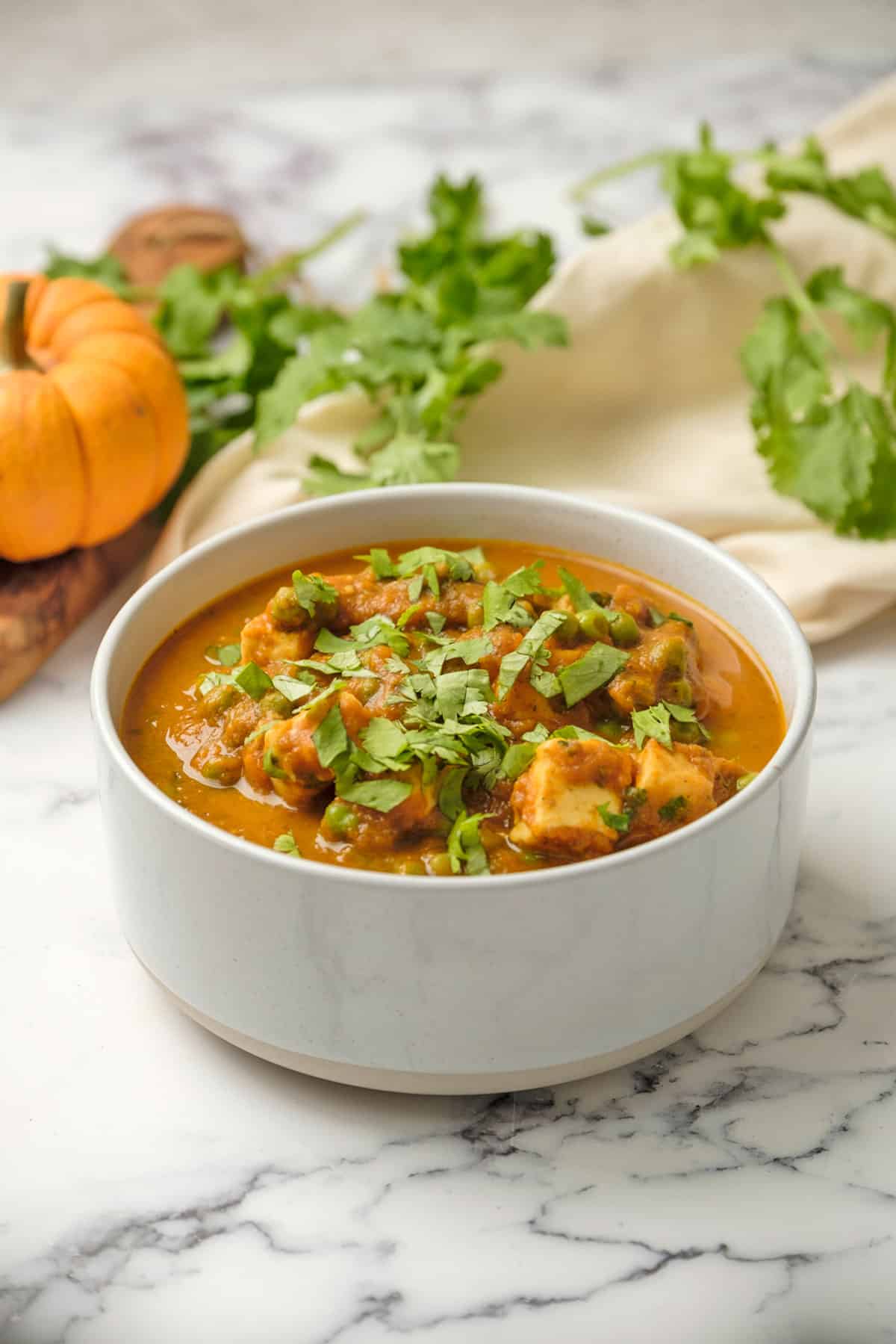 instant pot pumpkin matar paneer