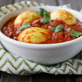 Punjabi Egg Curry by myheartbeets.com